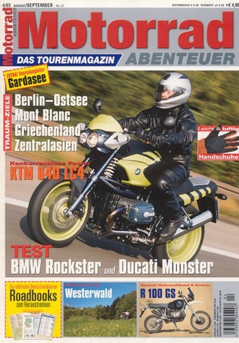 Motorrad abenteuer 2003 - motorrad,